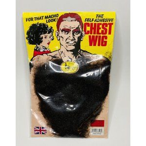Self Adhesive CHEST WIG Brown UK Novelty Costume Macho Chest Hair Austin Powers